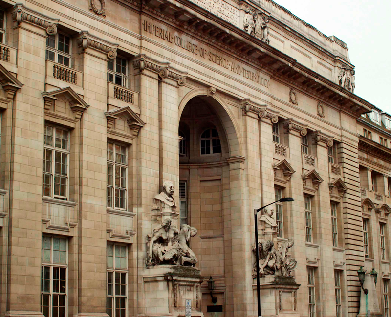 Imperial College of Science and Technology, Downtown London. Close to Princes Gardens.
